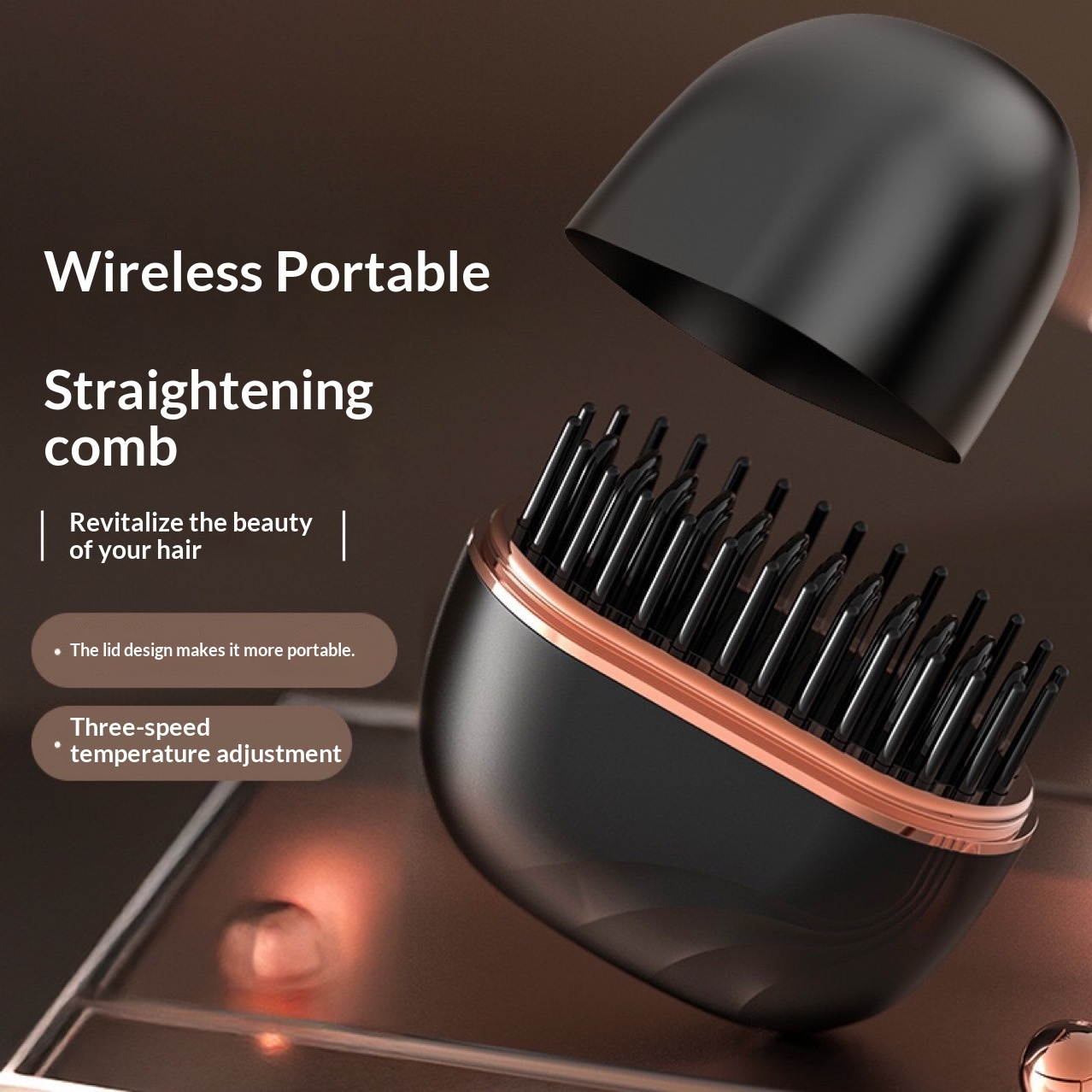 New Mini Charging Hair Straightener Comb - Image 2