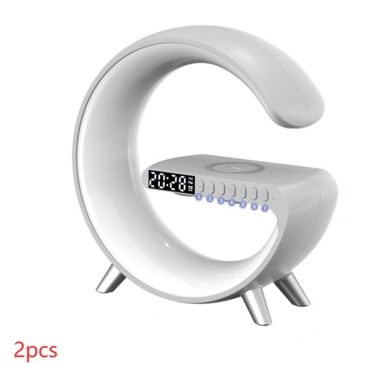 New Intelligent G Shaped LED Lamp Bluetooth Speake Wireless Charger Atmosphere Lamp App Control For Bedroom Home Decor - Image 10