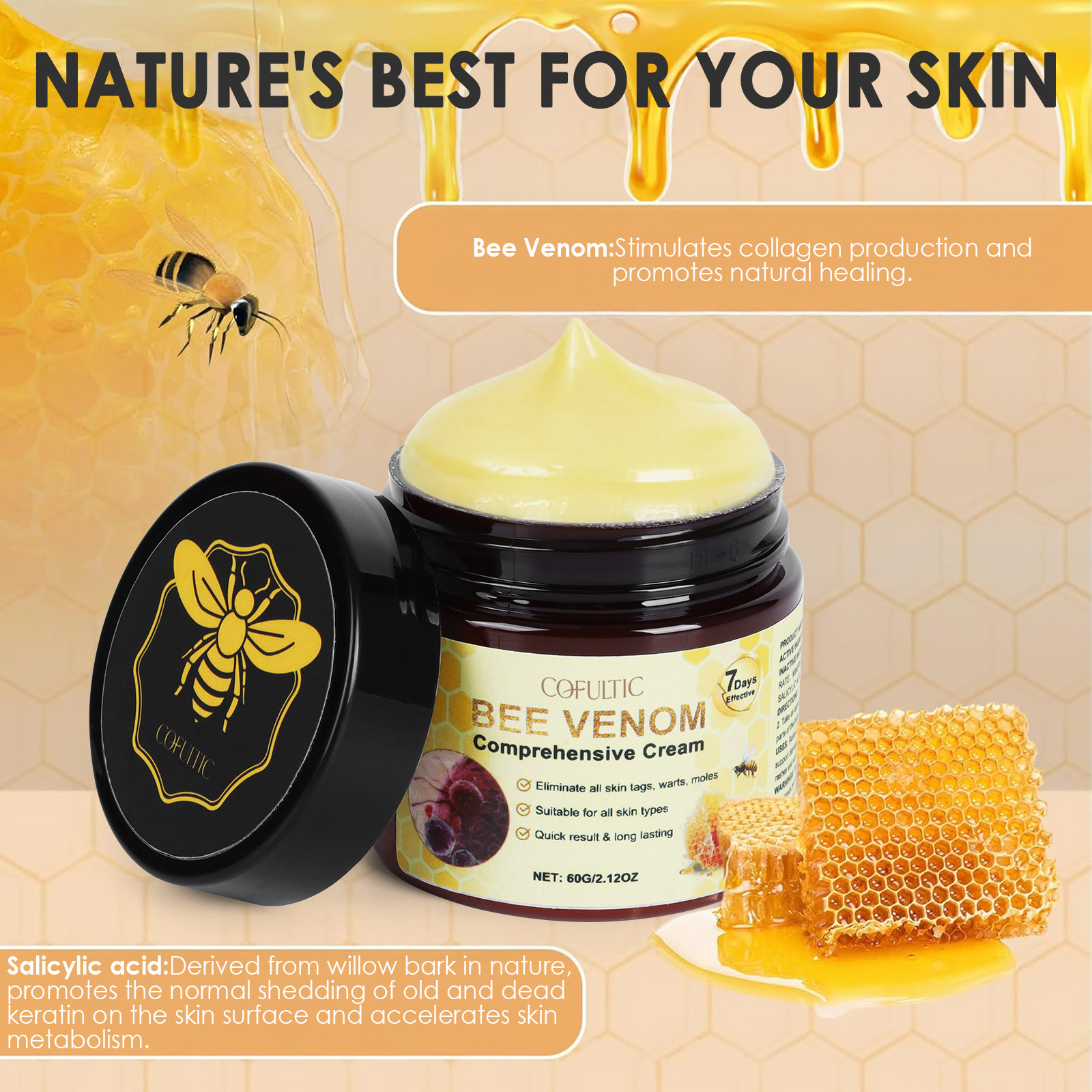 Cofutic Skin Care Cream Gentle Hydrating Smooth Delicate And Moisturizing Skin Daily Nourishing Body Cream - Image 2